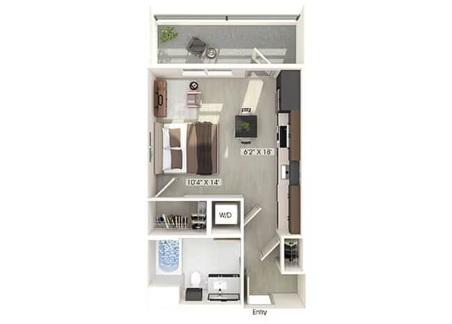 Unit 1185 2135 floor plan