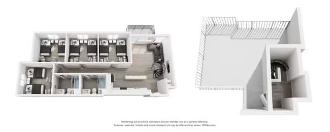 Unit Shared Private floor plan