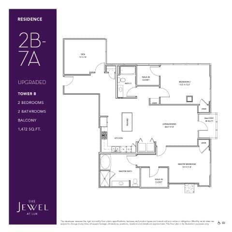 2B-7A Upgraded floor plan