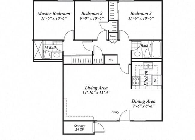 Unit 3868D 3868D floor plan