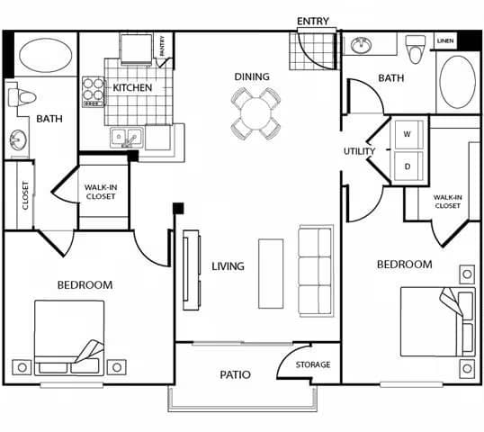 Unit 351 443 floor plan