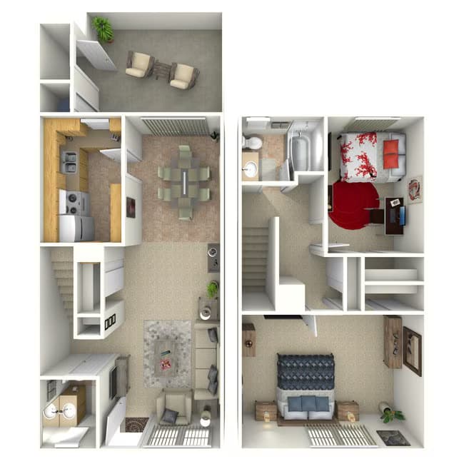 Unit 309G 321D floor plan