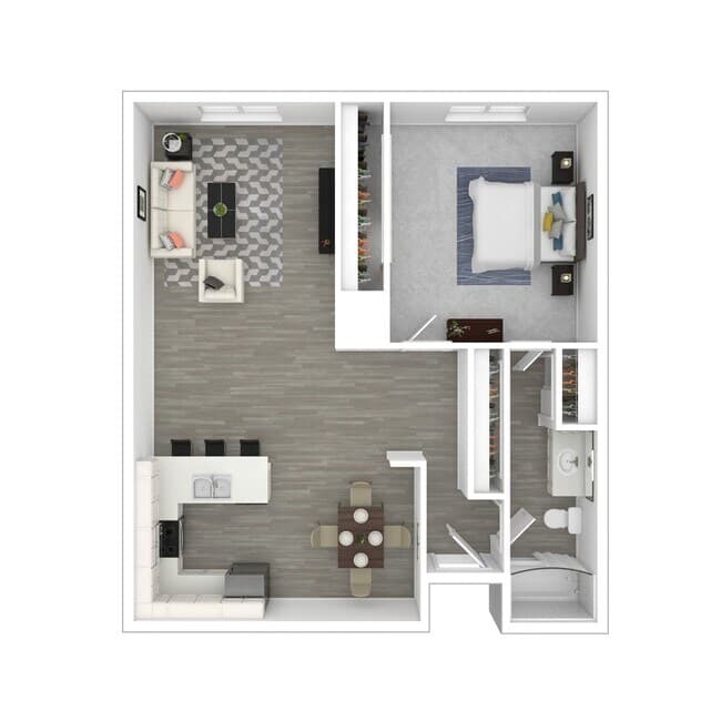 1x1A 1-25 floor plan