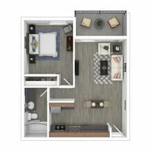 1+1 A 3-66 floor plan