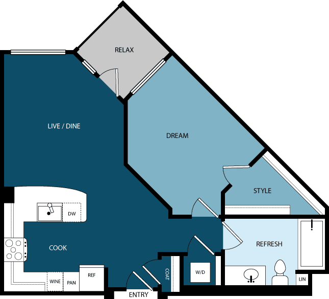 Unit 1068 4033 floor plan