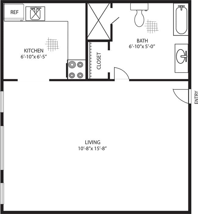 The University floor plan