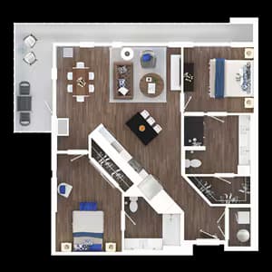 B1T floor plan