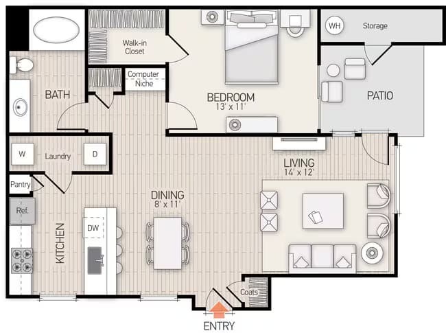 Unit 306 107 floor plan