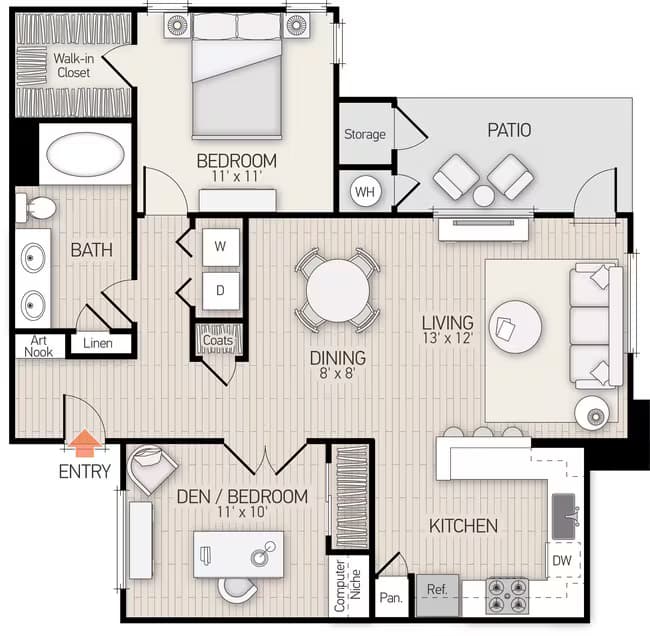 Plan C 312 floor plan