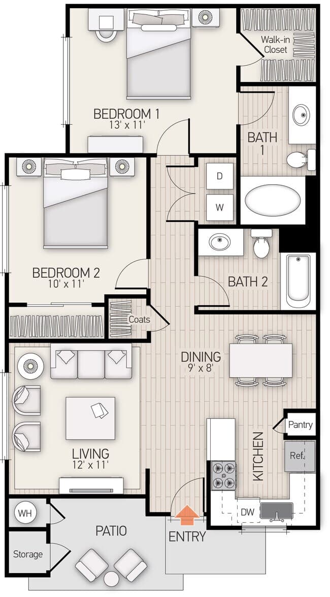 Unit 201 201 floor plan