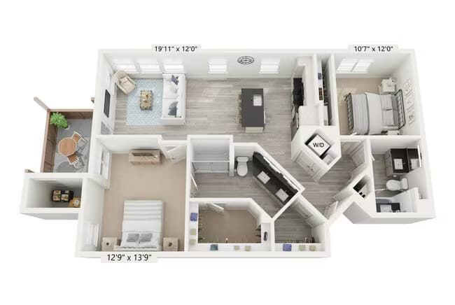Unit 2-8301 5-5319 floor plan