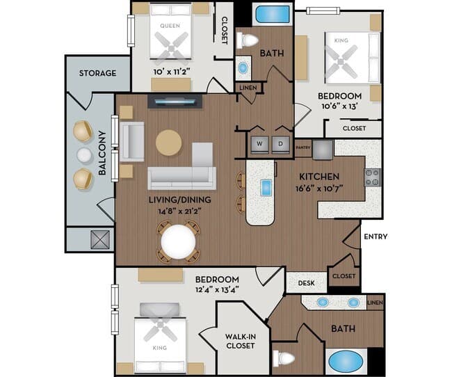 Unit 446 253 floor plan