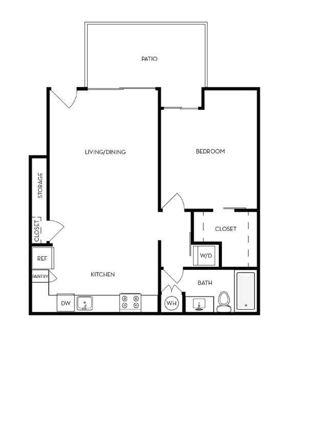 1 Bedroom C floor plan