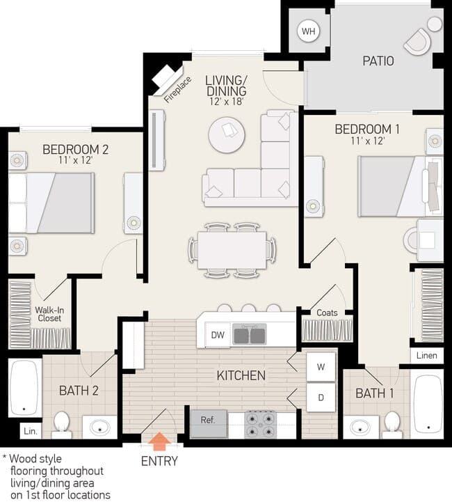 Unit 1428 1128 floor plan