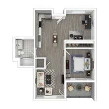 1x1 408 floor plan