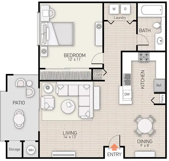 Unit 143 158 floor plan