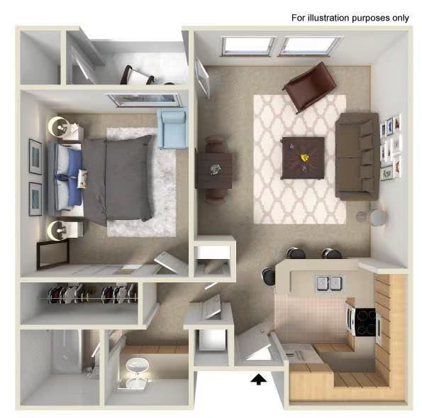 Unit 1307 1432 floor plan