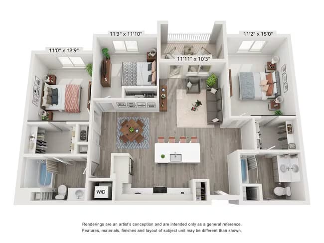 Unit H17-17106 H19-19409 floor plan