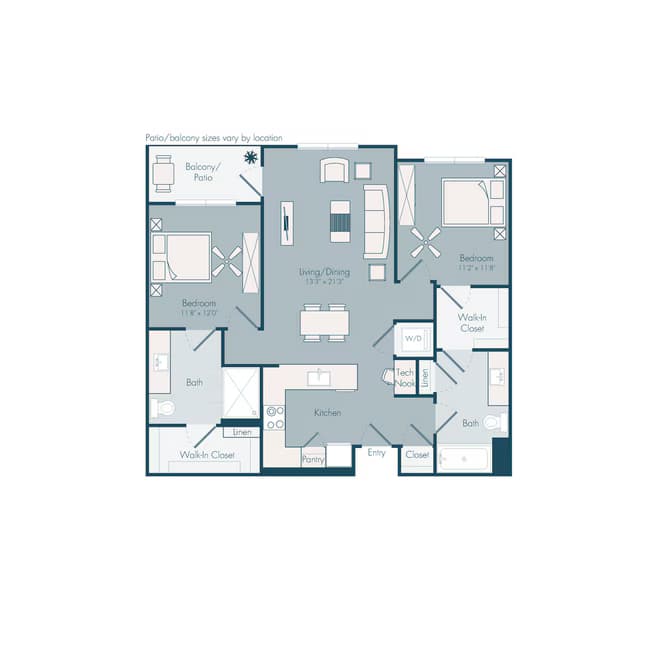 Unit 344 233 floor plan