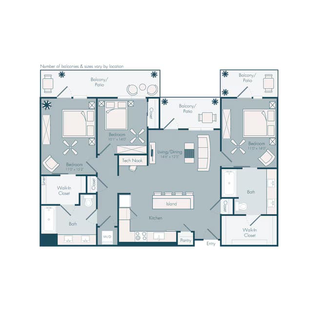 C1 237 floor plan