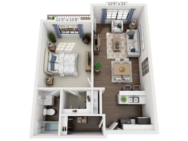Unit H-H308 H-H227 floor plan
