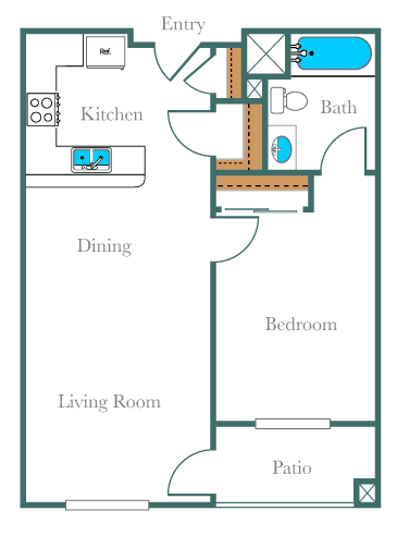 Unit Royal Oaks-305 Royal Oaks-305 floor plan