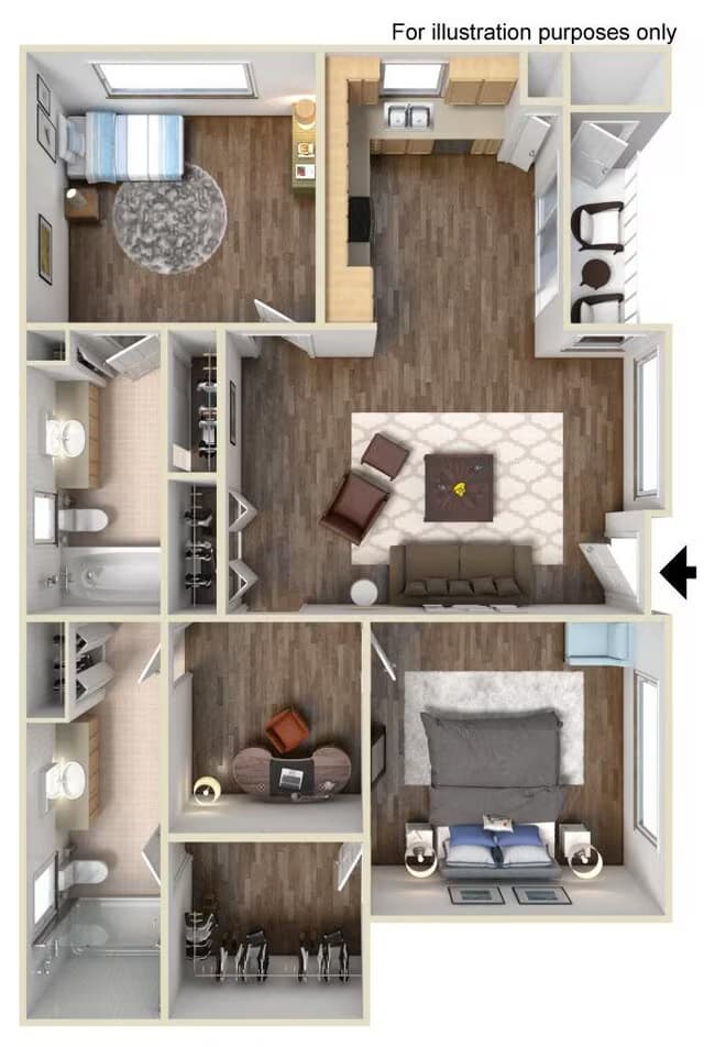 Unit 39-10 77-16 floor plan