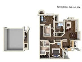 Residence Four Upper 056 floor plan