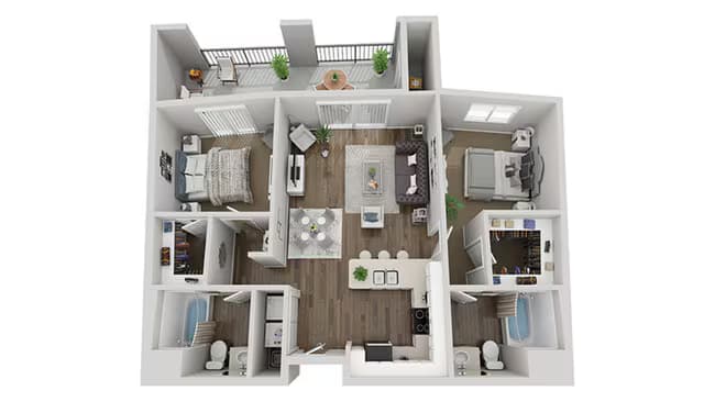 Barcelona C-416 floor plan