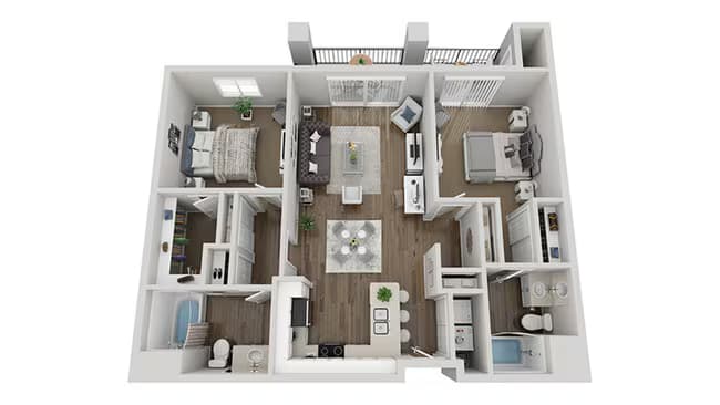 Unit C-328 C-436 floor plan