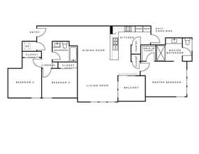 C1 1-401 floor plan