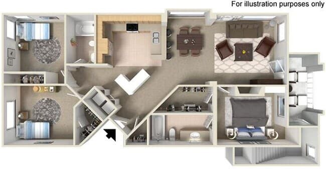 H Montclaire 1321 to 1389 SF RENOVATED 1305 floor plan