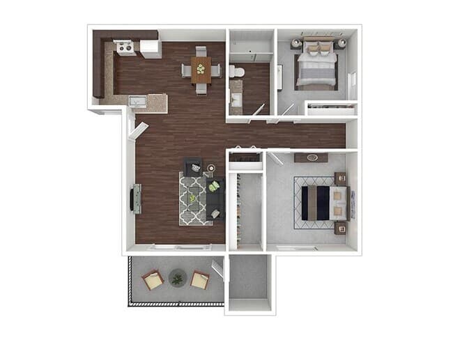 2 Bedroom 007 floor plan