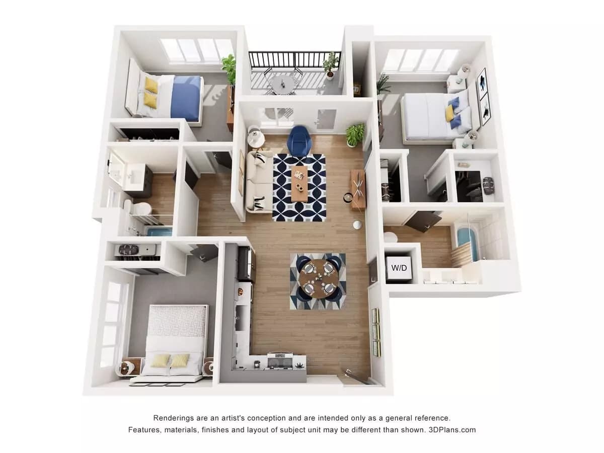 3x2FC-1144 floor plan