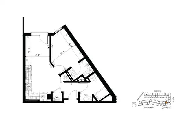 Unit 338 422 floor plan