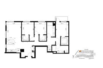 D5 3 Bedroom 601 floor plan