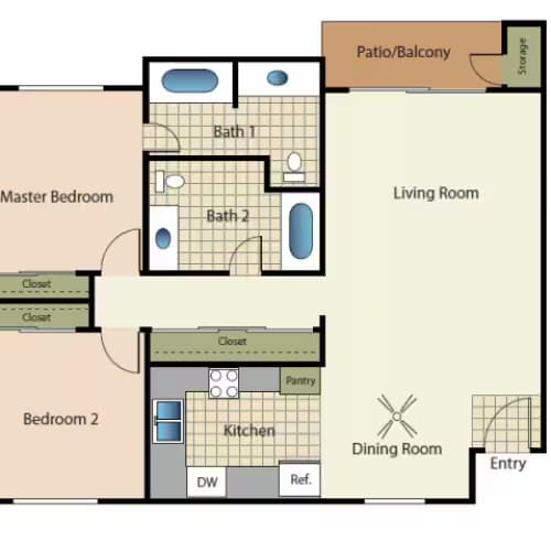 Unit 210 304 floor plan