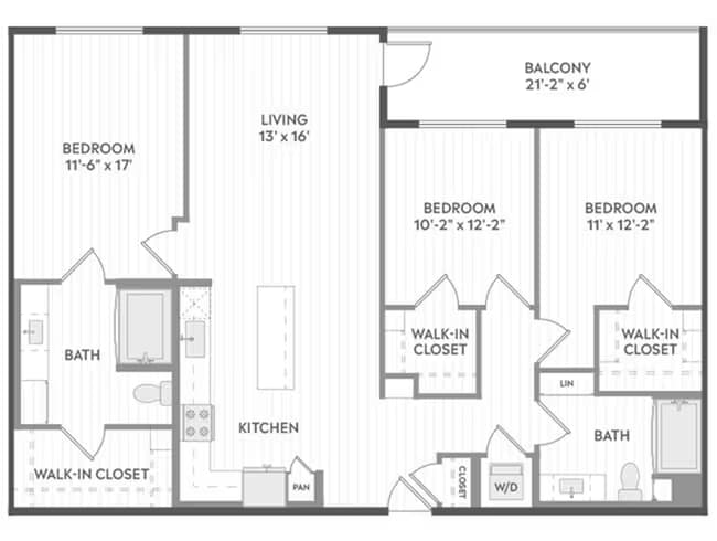 Unit 1-416 1-162 floor plan