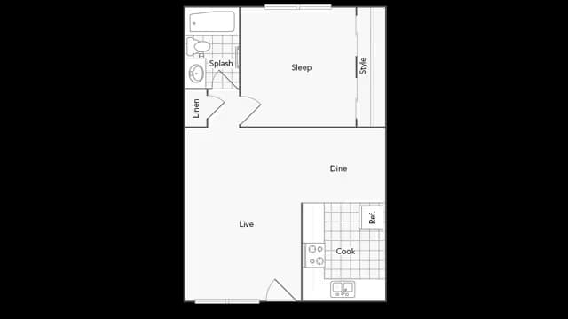 Unit 84-1V 54-1U floor plan