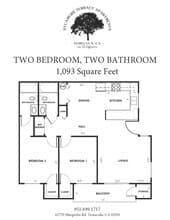 2 Bedroom 2 Bathroom 2023(Upstairs) floor plan