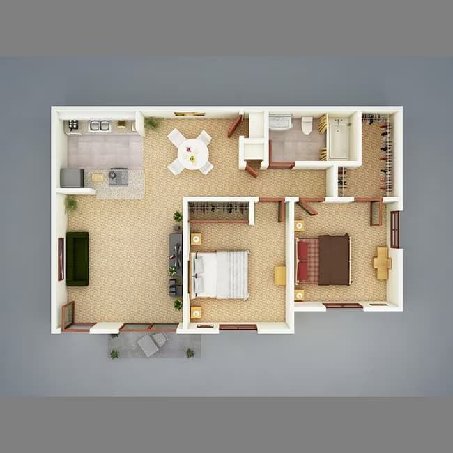 Unit S050 S042 floor plan