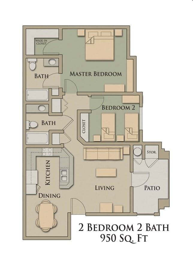 Unit 45-202 45-102 floor plan