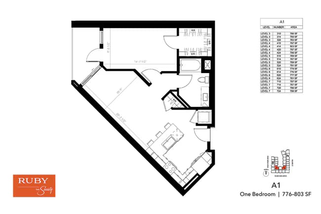Unit 710 320 floor plan