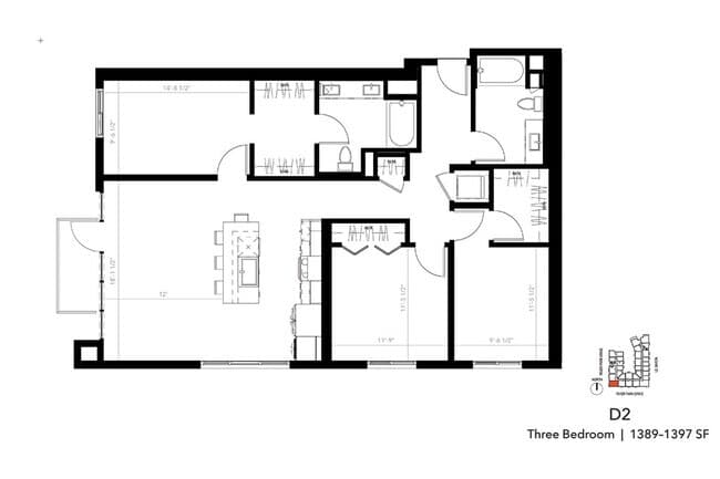 Unit 521 413 floor plan
