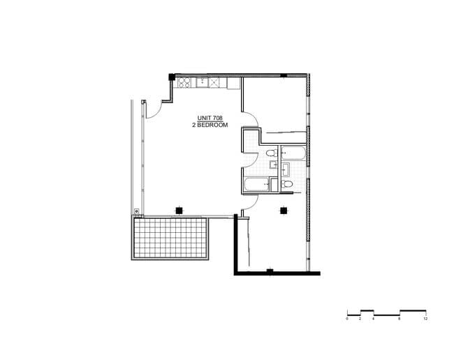 2x2H The Park-408 floor plan