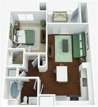 PLAN A1 2-105 floor plan