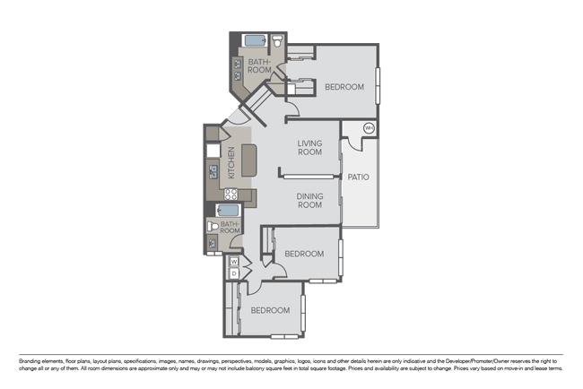 Unit J109 O207 floor plan