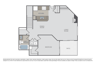 Plan 1E F202 floor plan