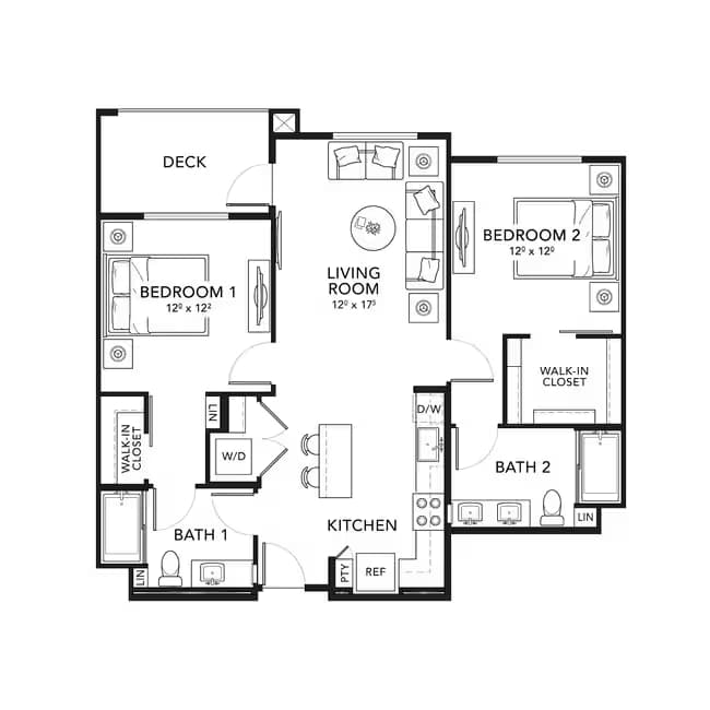 Plan B2 103 floor plan