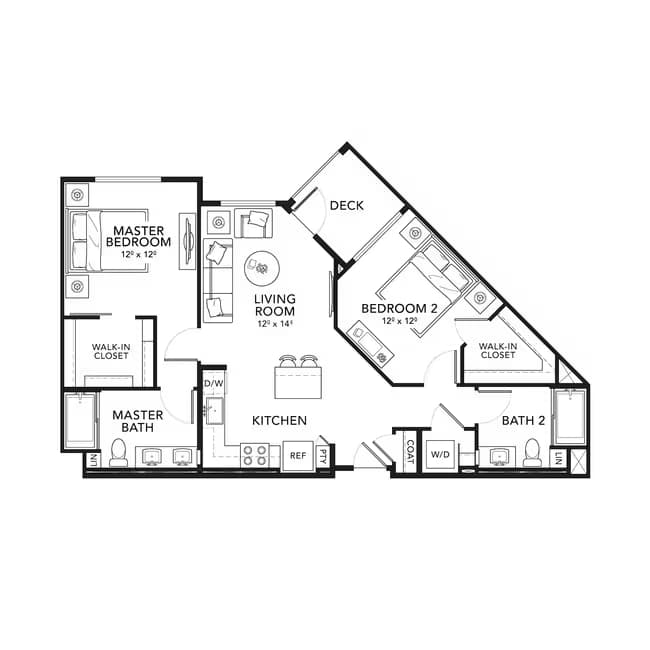 Unit 223 307 floor plan